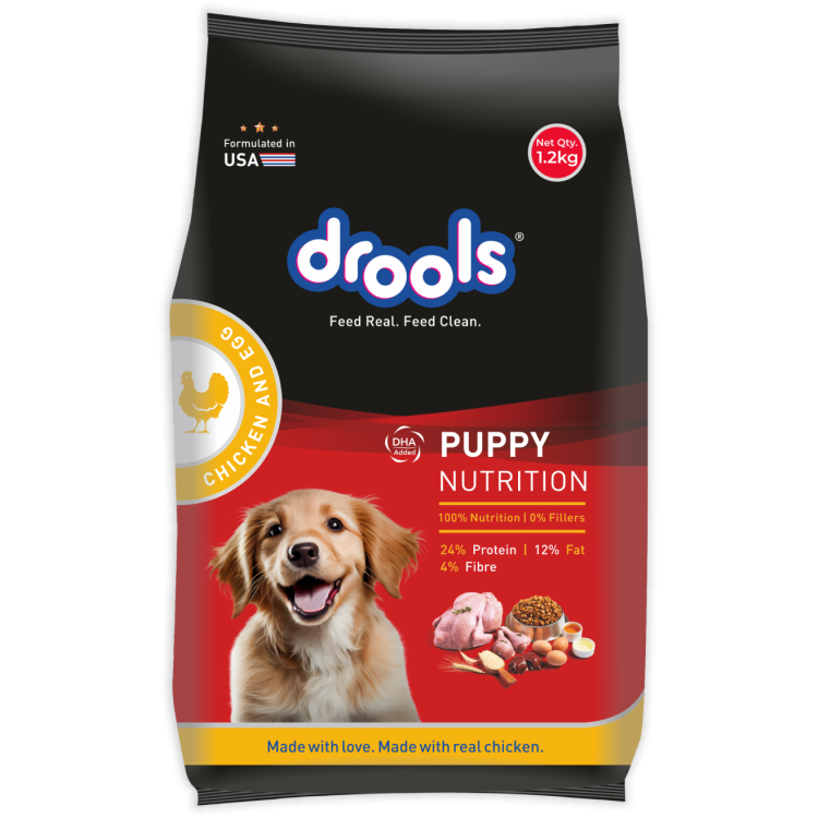 Drools Chicken and Egg Puppy Dog Dry Food Dogs- Dry Food Drools