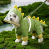 Toki DinoRex "Roar Through Every Rainstorm" Waterproof Raincoat for Dogs (Green) Dogs-Clothing & Accessories TOKI Dropship M