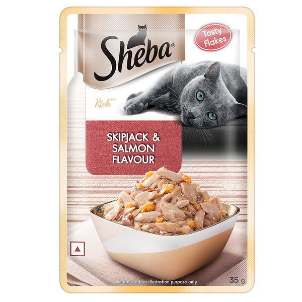 Sheba Skipjack & Salmon Fish Mix Cat Wet Food