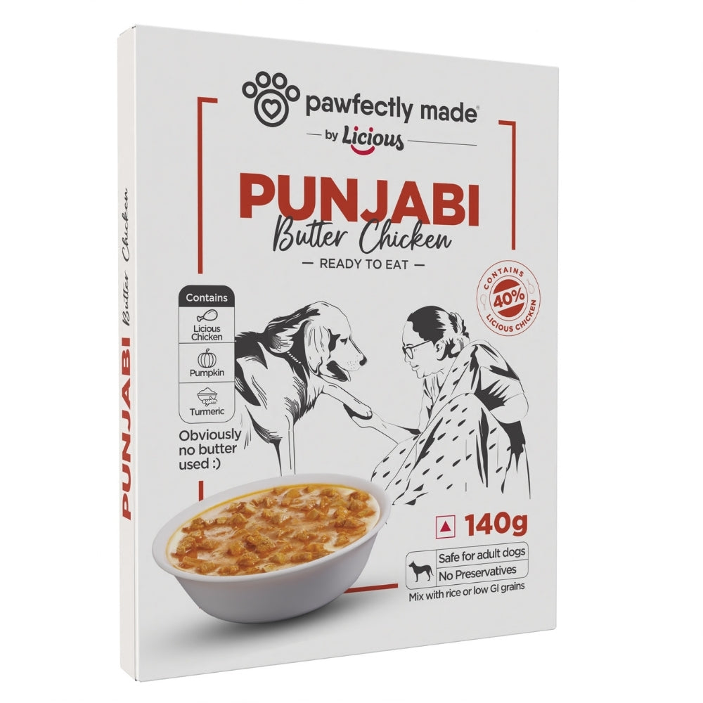 Pawfectly Made By Licious Punjabi Butter Chicken Gravy Adult Dog Wet Food Dogs-Wet Food Pawfectly Made By Licious 140g