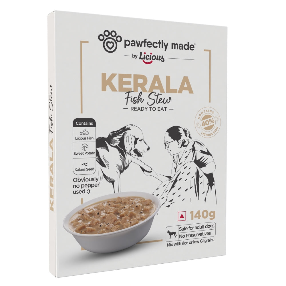 Pawfectly Made By Licious Kerala Fish Stew Gravy Adult Dog Wet Food Dogs-Wet Food Pawfectly Made By Licious 140g