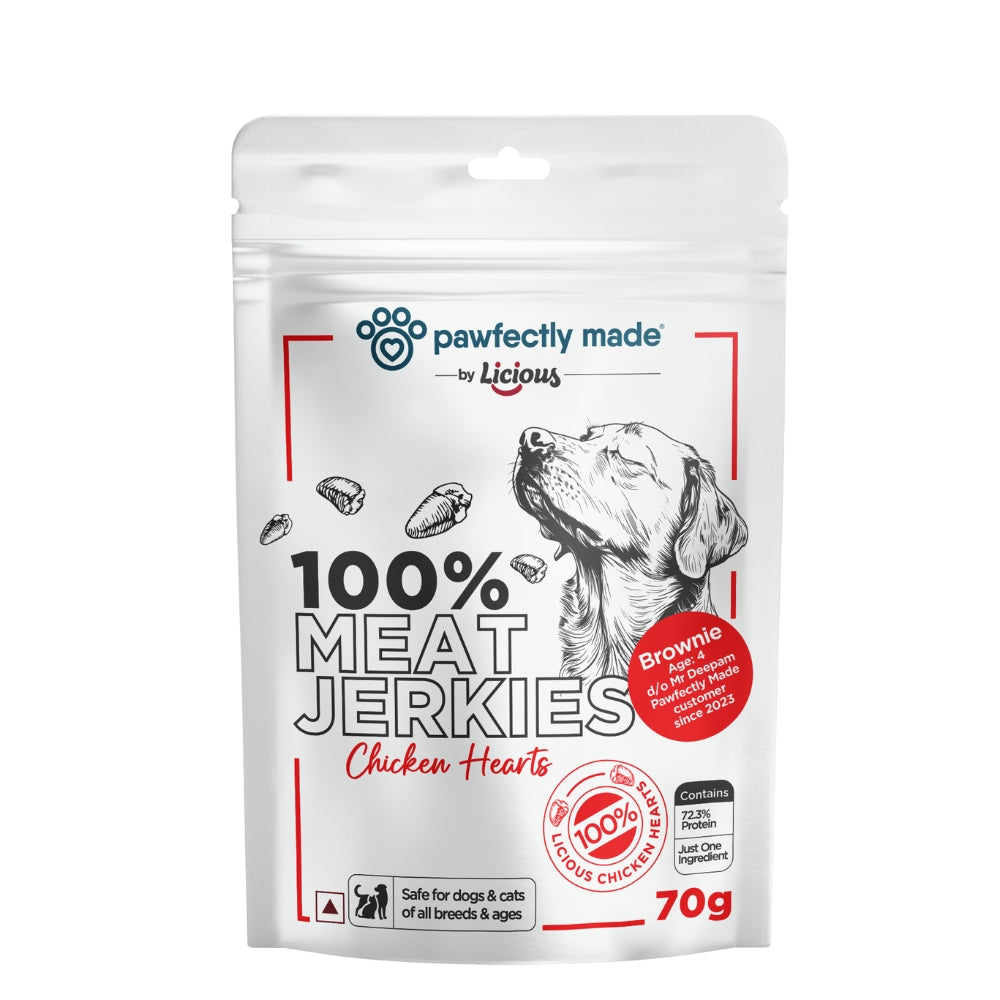 Pawfectly Made By Licious Dehydrated Chicken Heart and Feet Jerky Dog Treat Combo Dog Treats + Others Pawfectly Made By Licious