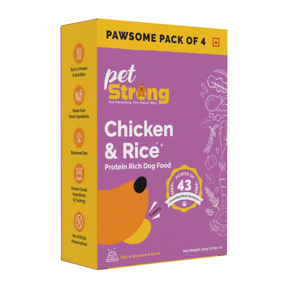 PetStrong Chicken and Rice Fresh Food for Dogs Dogs-Wet Food PetStrong