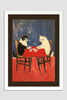EverythingBoho Framed Art Cat Playing Cards (White) Pet Parent-Gifting & Merch EverythingBoho Dropship A3 Frame Art