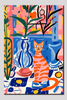 EverythingBoho Boho Cat Art on Canvas Pet Parent-Gifting & Merch EverythingBoho Dropship 20x30in