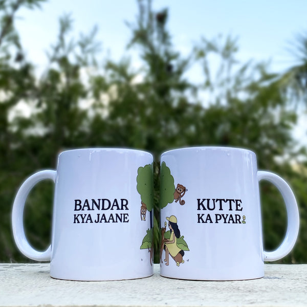 thePack Bandar Kya Jaane Ceramic Coffee Mug (White)