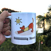 thePack Big Stretch Ceramic Coffee Mug (White) Pet Parent-Home & Garden ThePack Dropship