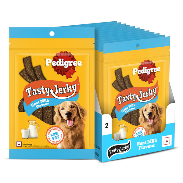 Pedigree Goat Milk Tasty Jerky Dog Treats