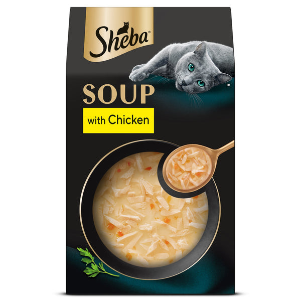 Sheba Soup with Chicken Adult Cat Wet Food