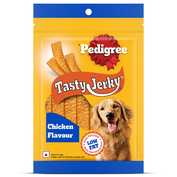 Pedigree Chicken & Liver Flavour Tasty Jerky Dog Treat