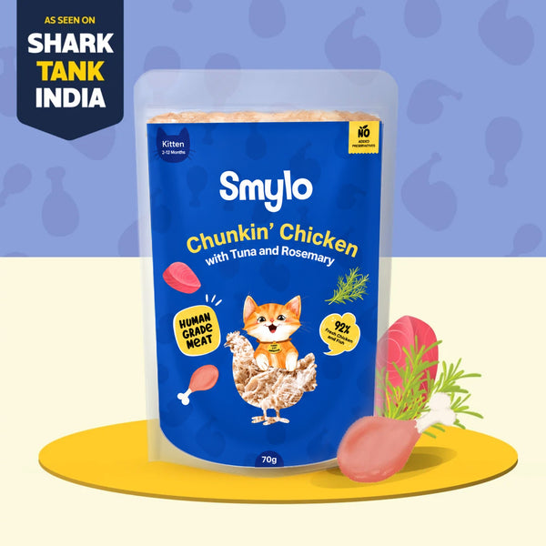 Smylo Kitten Chicken Tuna & Rosemary, Fresh & No-Preservative Wet Cat Food