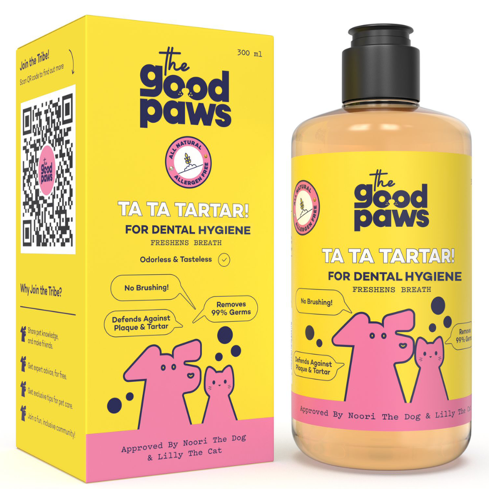 The Good Paws Ta Ta Tartar Dental Care for Dogs and Cats | Oral Care Water Additive