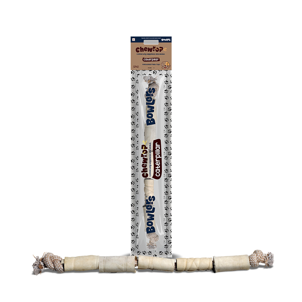 Bowlers Chewrope Caterpillar Functional Dog Treats Dog Treats + Others Bowlers 150g