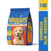 Waggies Chicken with Vitamins All Breed Puppy Dog Dry Food Dogs- Dry Food Waggies 1kg
