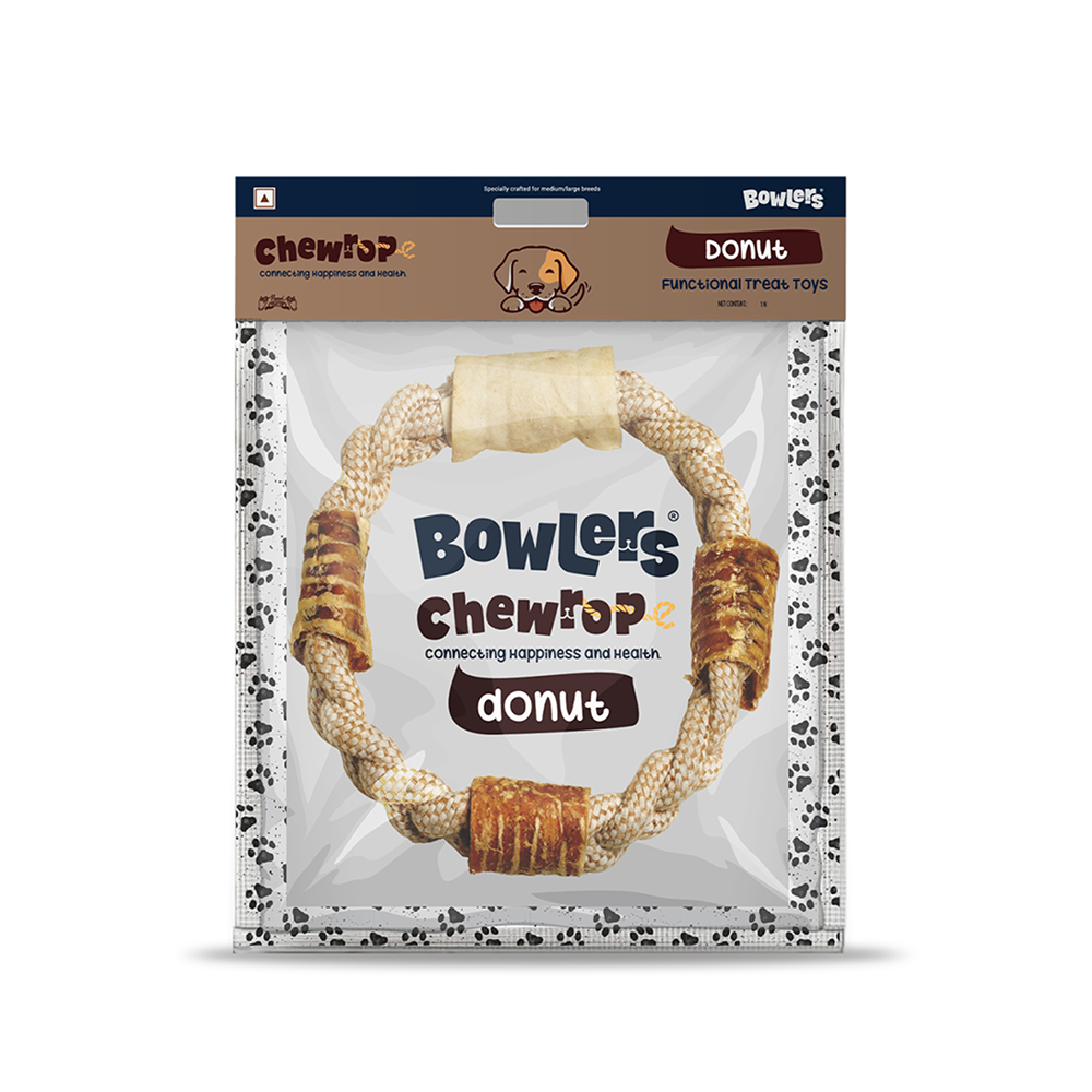 Bowlers Chewrope Donut Functional Dog Treats Dog Treats + Others Bowlers 230g