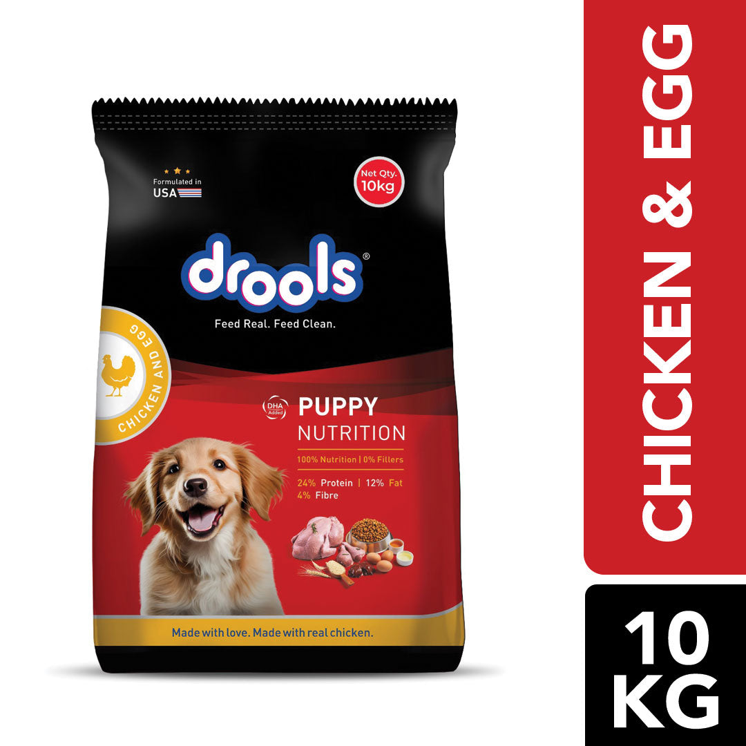 Drools Chicken and Egg Puppy Dog Dry Food Dogs- Dry Food Drools