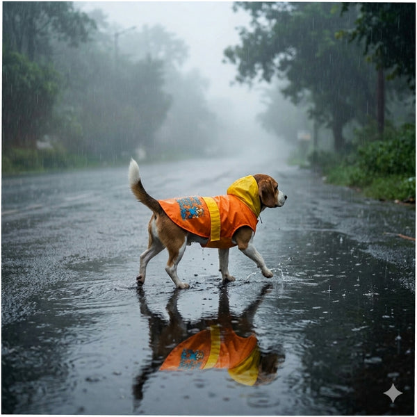 Tailcoat Raincoat for Dogs (Saffron)