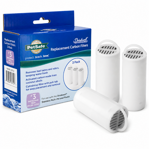 PetSafe Drinkwell Stainless Steel 360 Replacement Filter for Pet Fountain for Dogs and Cats
