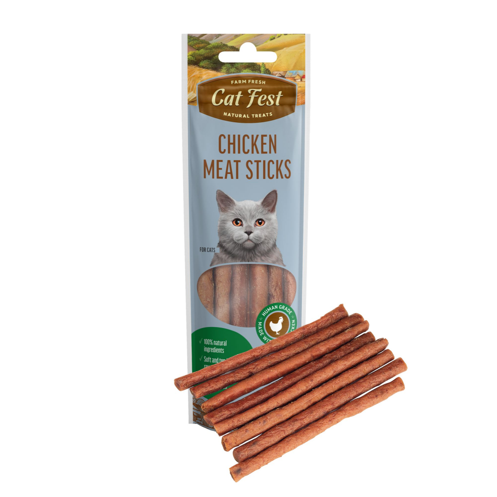 Catfest Chicken Meat Sticks Cat Treats Cats-Treats & Others Petfest 45g