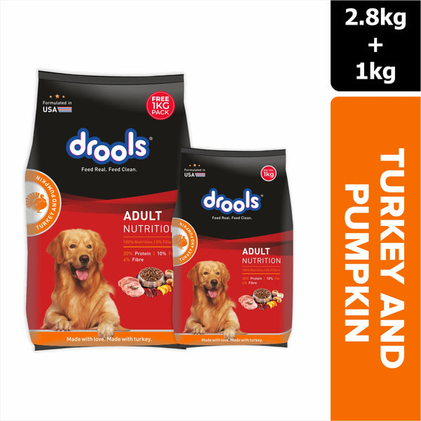 Drools Turkey and Pumpkin Adult Dog Dry Food