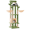 Furrlovers Multi Level Tree with Condo & Hammock for Cats (Green) Cats-Toys Furrlovers Dropship