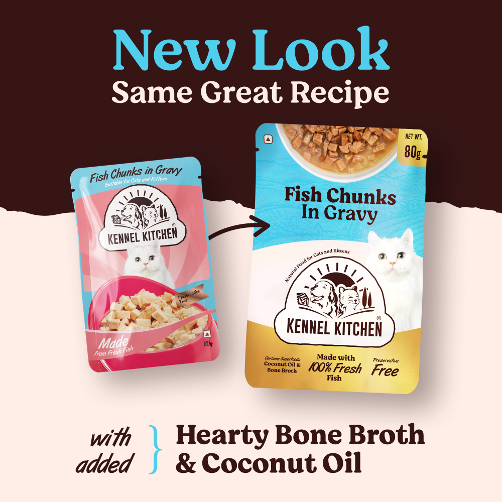 Kennel Kitchen Fish Gravy All Life Stage Wet Food, Scoopy Lavender Natural Brown Sand Cat Litter Combo Exclusive Combo Exclusive Combo
