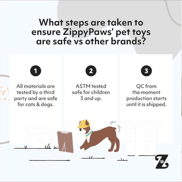 Zippy Paws ZippyTuff 2 in 1 Birdiez Penguin Plush Toy for Dogs