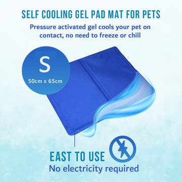 Goofy Tails Pressure Activated Cooling Mat for Dogs and Cats (Blue)