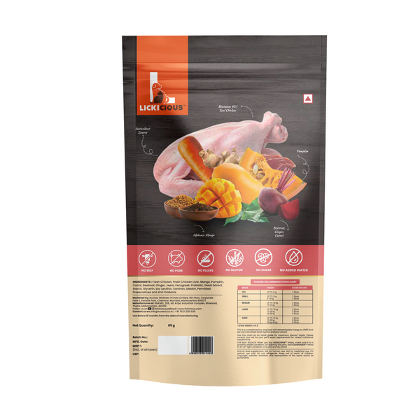 Lickicious Digestive Care Chicken Chewy Stick Dog Treats