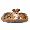 Petter World Ultra Soft Mat with Padded Bed for Dogs (Mocha Brown) Dogs-Bedding, Mats & Travel Supplies Petter World Dropship
