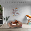 Petter World Ultra Luxury Micro Lounger Bed With Removable Sherpa for Dogs (Mocha Brown) Dogs-Bedding, Mats & Travel Supplies Petter World Dropship
