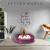 Petter World Ultra Luxury Micro Lounger Bed With Removable Sherpa for Dogs (Mulled Wine) Dogs-Bedding, Mats & Travel Supplies Petter World Dropship