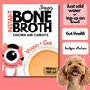 Doggos Instant Chicken and Carrots Bone Broth Gut and Vision Formula (Makes 100ml) for Cats and Dogs
