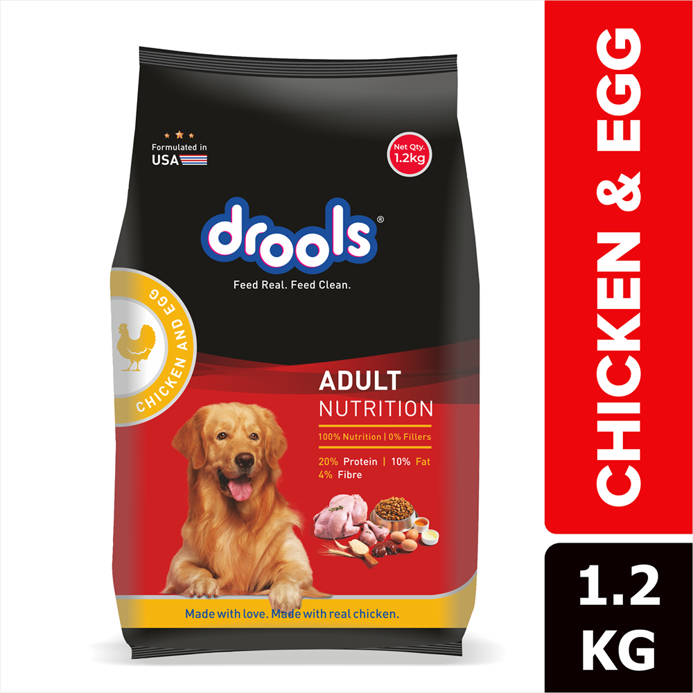 Drools Chicken and Egg Adult Dog Dry Food Dogs- Dry Food Drools 1.2kg
