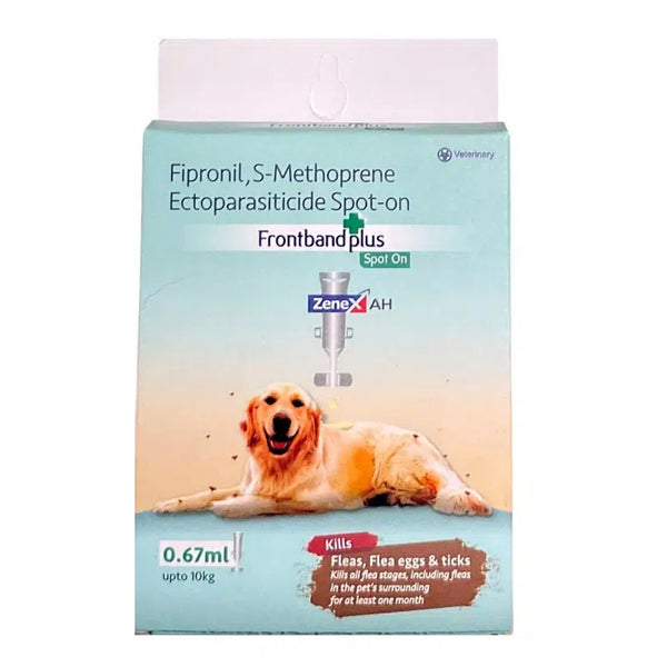 Zenex Frontband plus Spot on (Fipronil & S methoprene) for Small Dogs upto 10kg