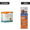 Intas Eazypet Deworming Tablet (10 Tabs) and Mankind Hepamust Liver Tonic 200ml for Dogs & Cats Combo Dogs-Pharmacy Exclusive Combo 1 Strip (10 tablets)