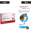 Savavet Kiwof Plus XL Deworming Tablet (10 tablets) and MSD Animal Health Bravecto (Fluralaner) Tick & Flea Control Tablet (1 tablet) (20 to 40 kg) for Dogs Combo Dogs-Pharmacy Exclusive Combo 1 Strip (10 tablets)+ 1 Tablet (20 to 40 kg)