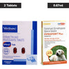Virbac Ipraz Dewormer Tablets for Dogs (2 tablets) and Savavet Fiprofort Plus (Fipronil) Tick & Flea Control Spot On for Dogs Upto 10kg Combo Dogs-Pharmacy Exclusive Combo 1 Strip (2 tablets) + Upto 10kg (0.67ml)