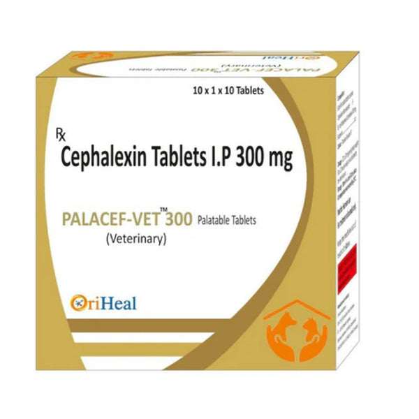 Oriheal Palacef Vet 300mg (Cephalexin) Tablet for Dogs and Cats