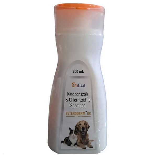 Oriheal Veteroderm KC (Ketoconazole & Chlorhexidine) Medicated Shampoo for Dogs and Cats