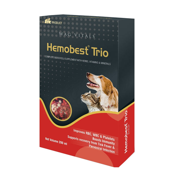 TTK Hemobest Trio RBC WBC and Platelets Enhancer for Dogs and Cats