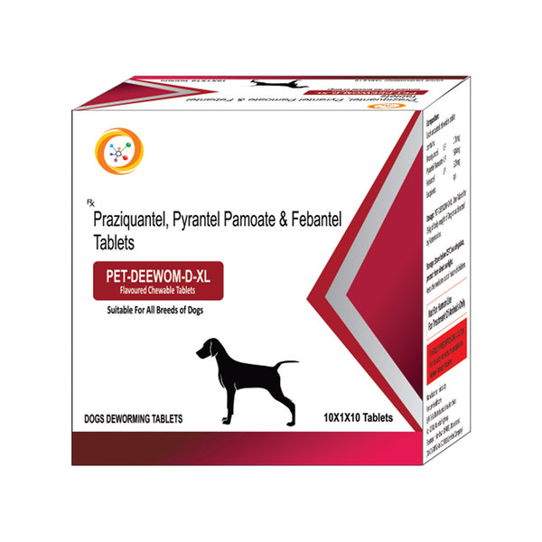 Oriheal Pet DeeWom D XL Dewormer Tablets for Dogs