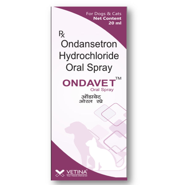Vetina Ondavet Oral Spray (Ondansetron) for Dogs and Cats