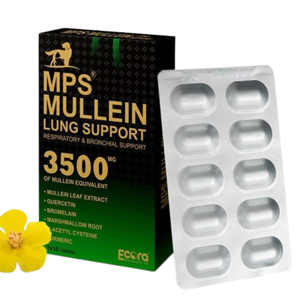 MPS Mullein Lung Support Tablets for Dogs Cats