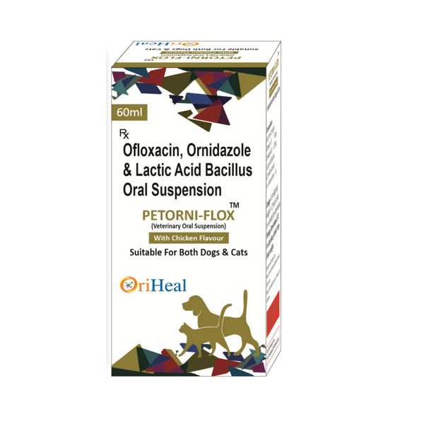 Oriheal Petorni Flox Oral Suspension for Dogs and Cats (60ml)