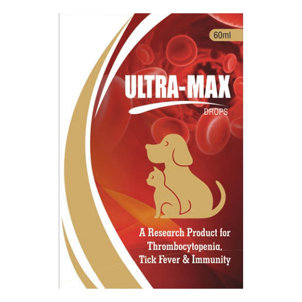 Oriheal Ultramax Drops Platelet Boosters for Dogs and Cats 60ml
