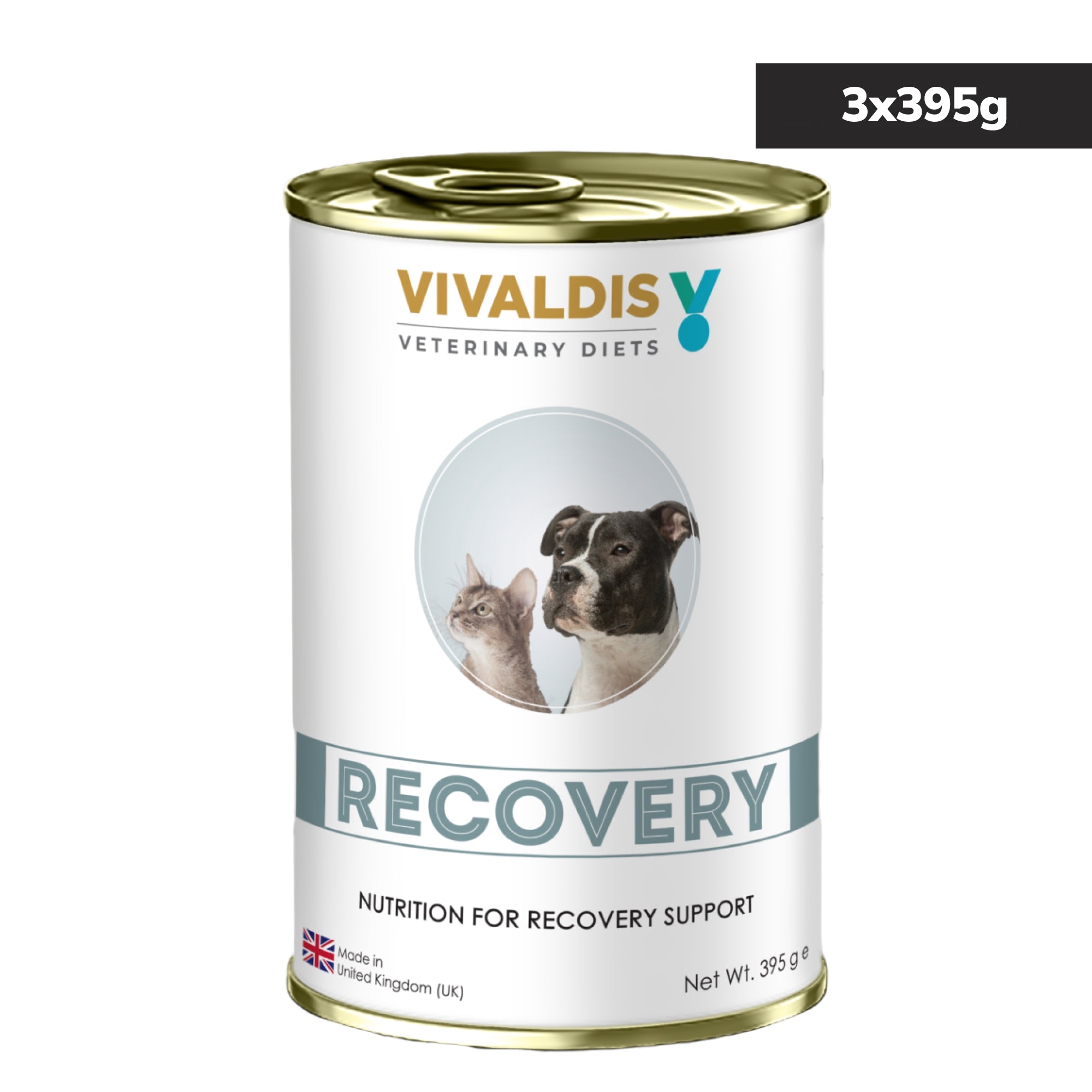 Vivaldis V Diet Recovery Diet Dog and Cats Wet Food Both-Wet Food Vivaldis VDiet 3x395g