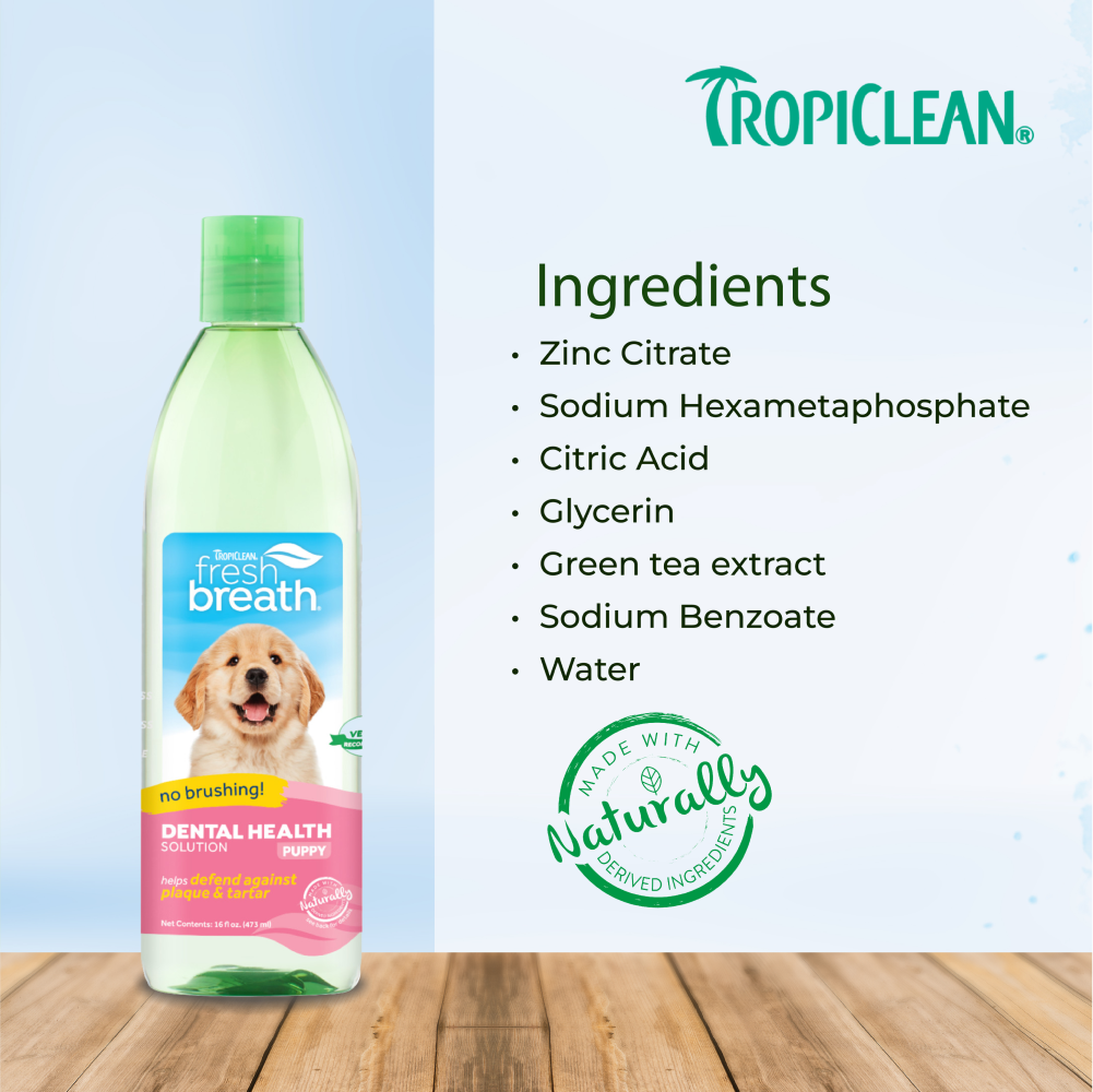 Tropiclean Fresh Breath Puppy Water Additive for Dogs