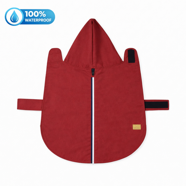 15 Furries Urban Waterproof Raincoat for Dogs (Red)