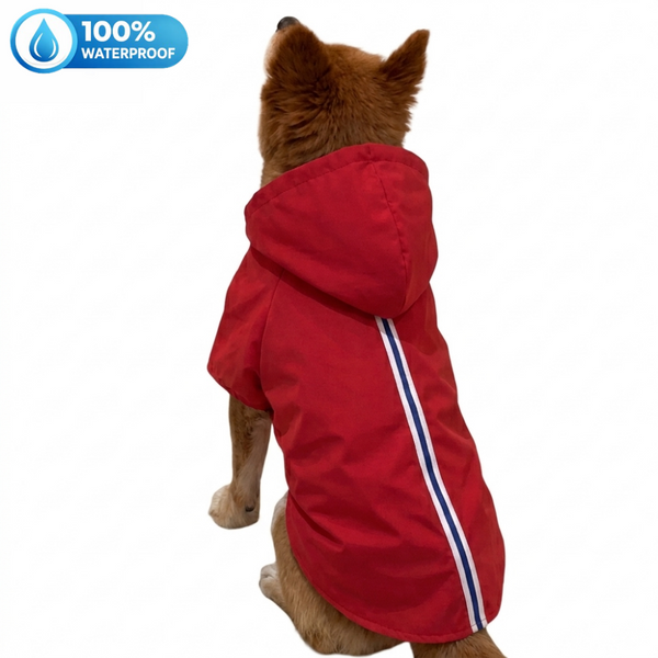 15 Furries Urban Waterproof Raincoat for Dogs (Red)
